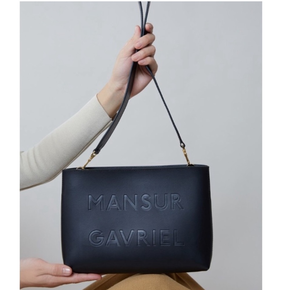 Mansur Gavriel Vegetable Tanned Shoulder tote bag with strap